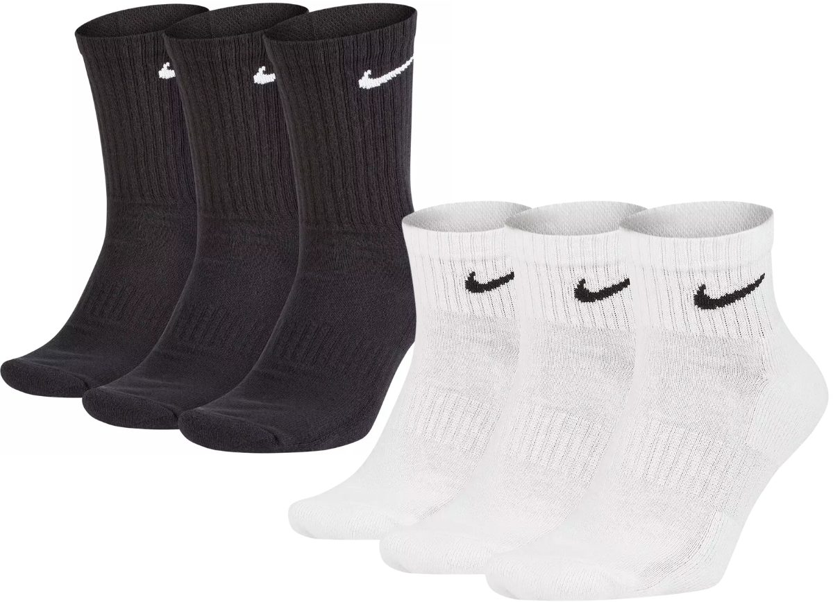 nike mid calf black socks