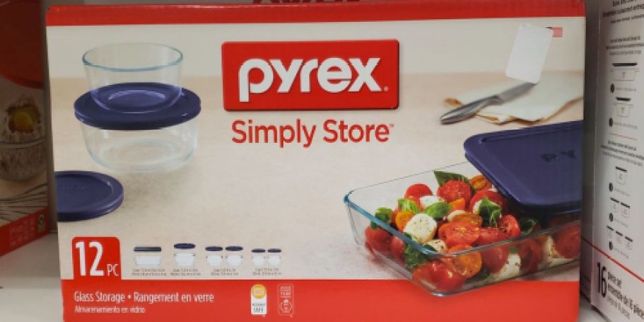 Pyrex 12-Piece Glass Storage Sets Just $16.77 on Kohls.com (Reg. $40)