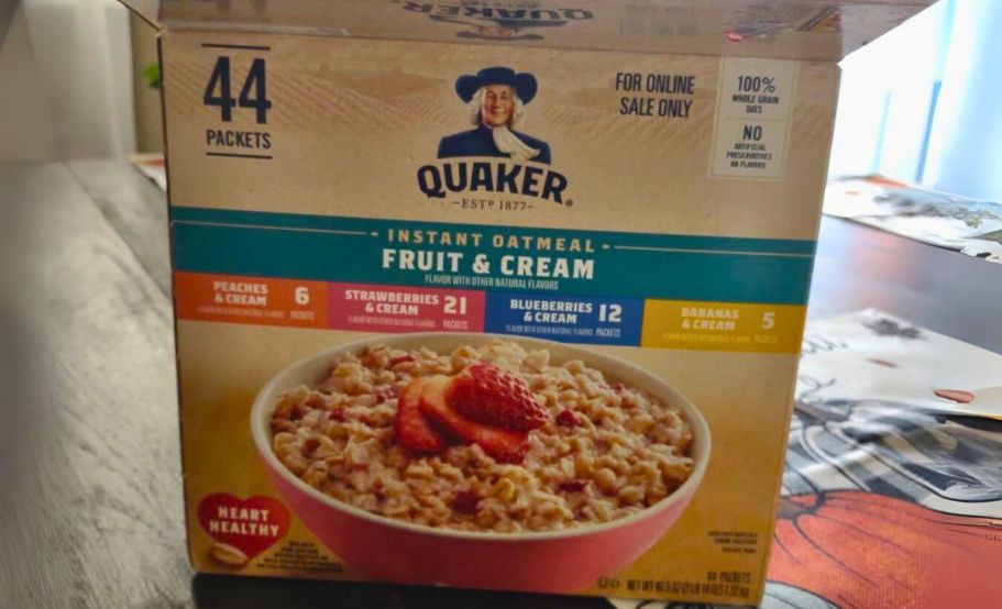 Quaker Instant Oatmeal 44-Pack Only $11.58 Shipped on Amazon (Reg. $19) + More