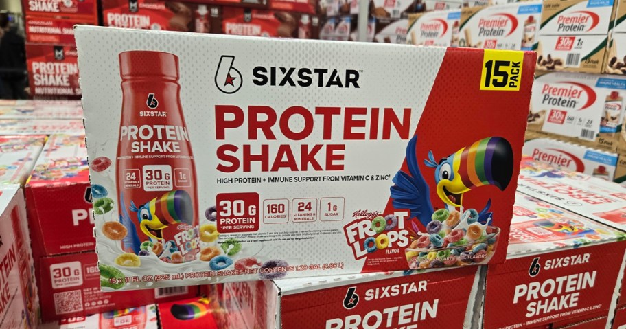 sixstar froot loops protein shakes box