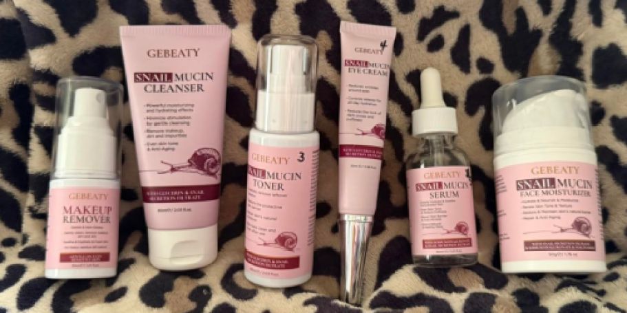 Snail Mucin Skin Care 6-Piece Kit Only $10.54 on Amazon (Reg. $22)