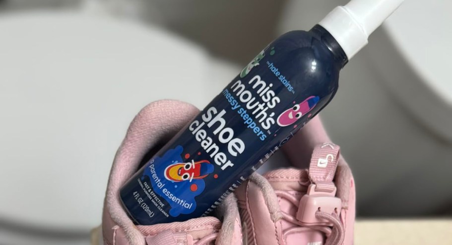 Miss Mouth’s Messy Steppers Shoe Cleaner Spray Just $5.44 Shipped for Amazon Prime Members