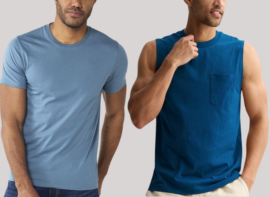 two men in sonoma goods tees