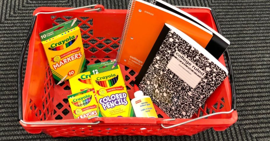 Staples School Supplies from 35¢ + $10 Off $30 Coupon