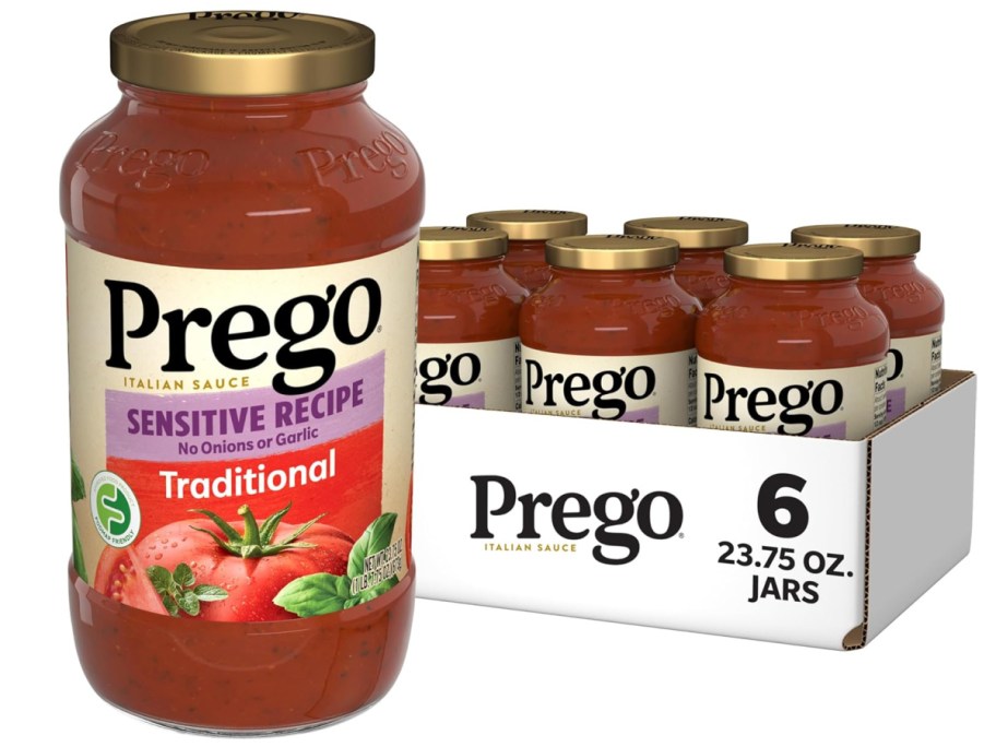 stock image of Prego Traditional Sensitive Recipe 6 Pack