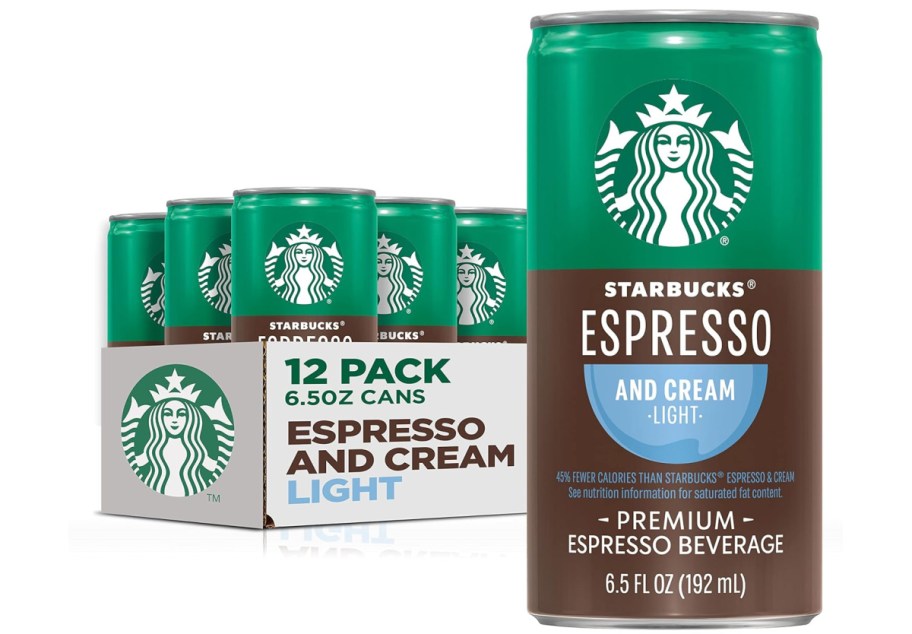 stock image of Starbucks Ready to Drink Espresso & Cream Light Coffee 12 Pack $