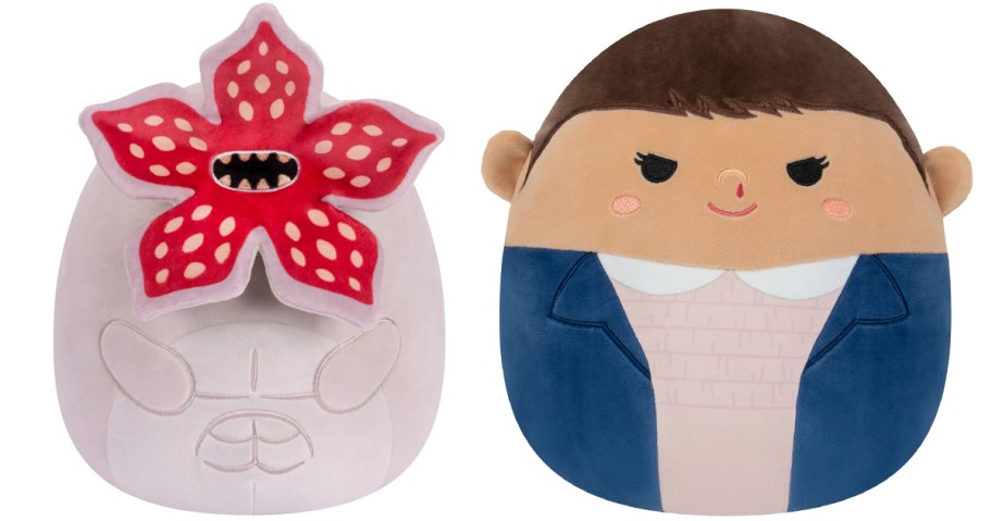 demogorgan and eleven squishmallow plushes