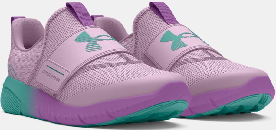 purple and teal under armour shoes 