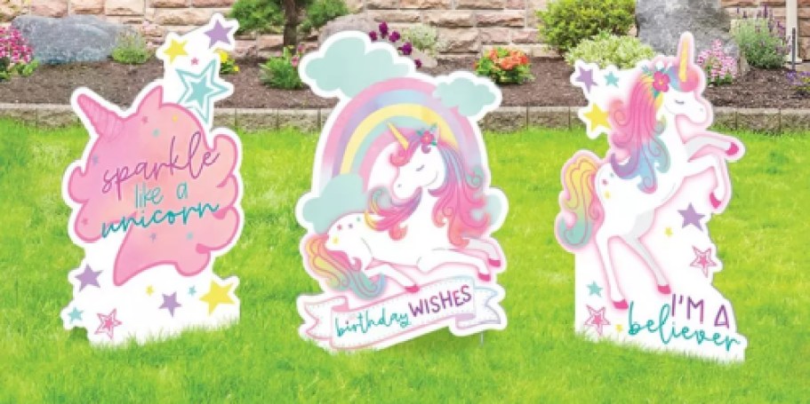Huge Party City Clearance Event | Birthday Yard Sign 3-Piece Set Only $5 (Online & In-Store)