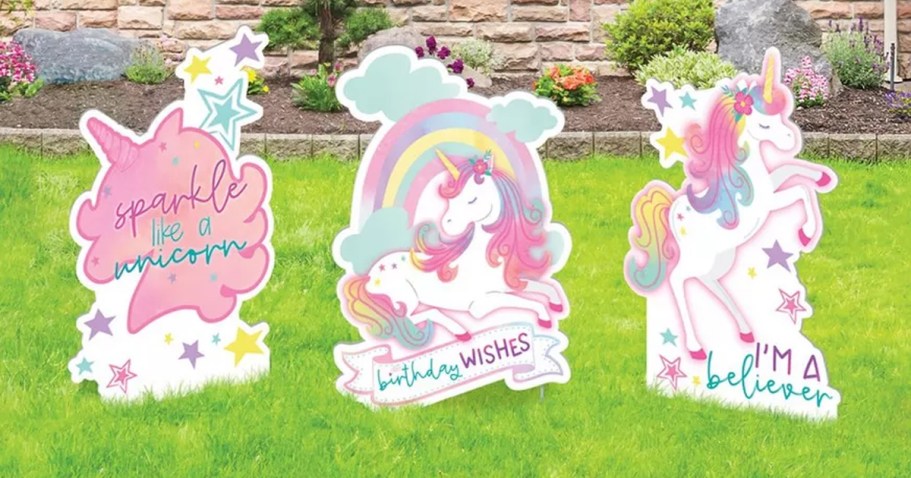 Huge Party City Clearance Event | Birthday Yard Sign 3-Piece Set Only $5 (Online & In-Store)