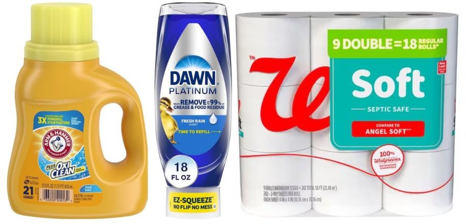 walgreens household goods on white background