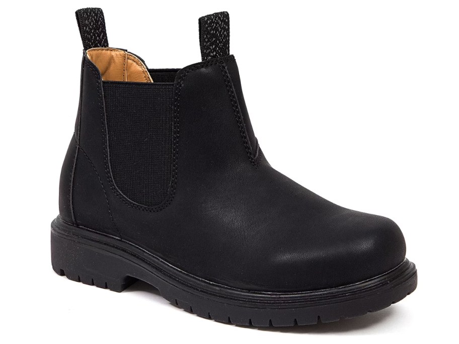 boy's black chukka style boot