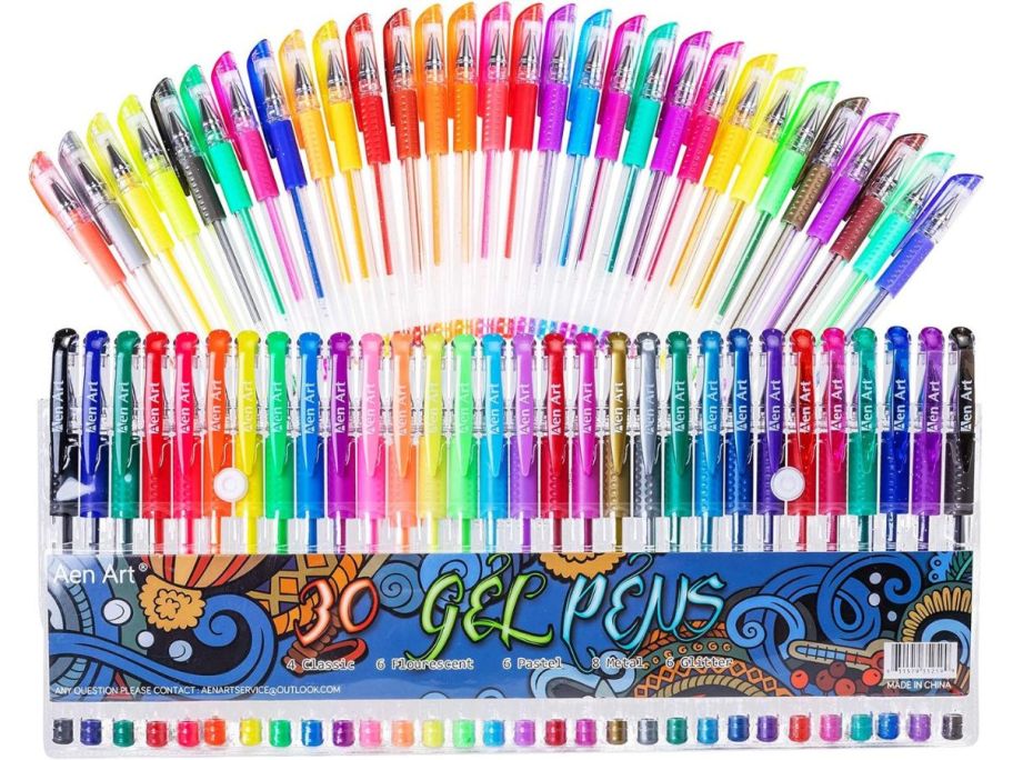 Aen Art Store Gel Pen 30-Pack stock image