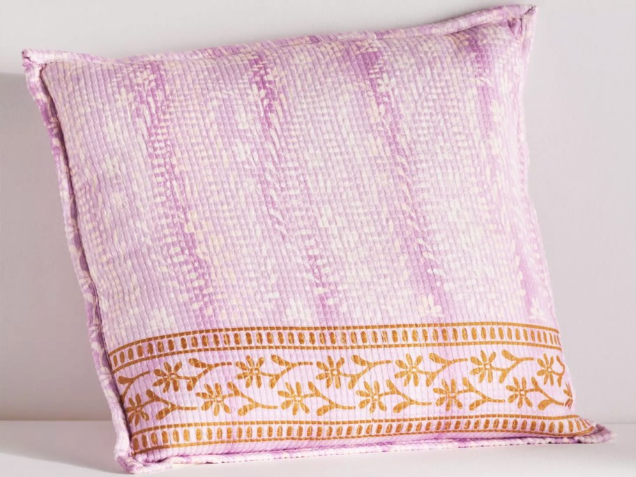 purple throw pillow