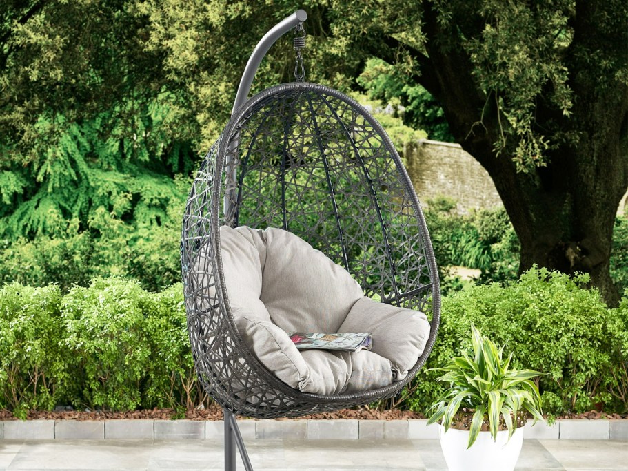 HOT Walmart Patio Furniture Sale | Hanging Egg Chair w/ Stand Only $130 Shipped (Reg. $238)