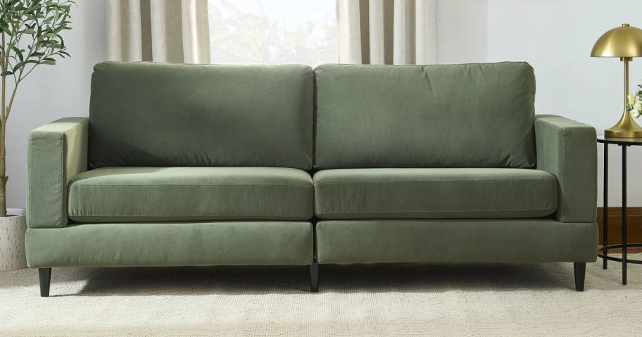 Better Homes & Gardens Springwood Sofa in olive green