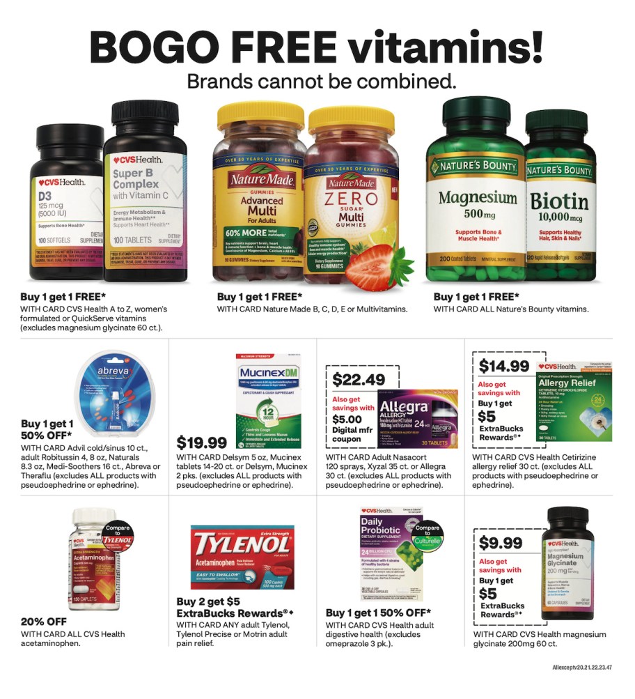 page from CVS ad