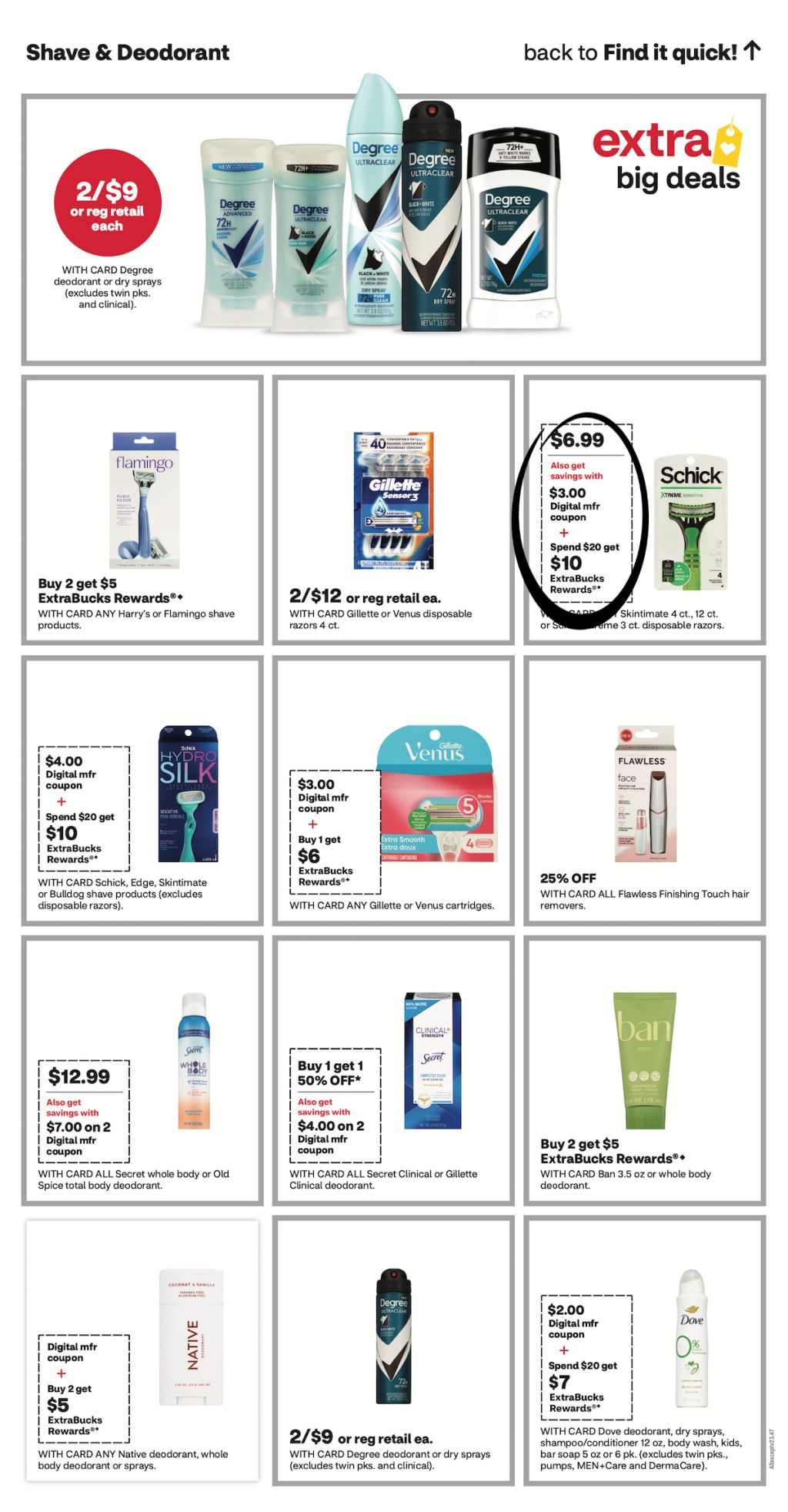 page from CVS ad