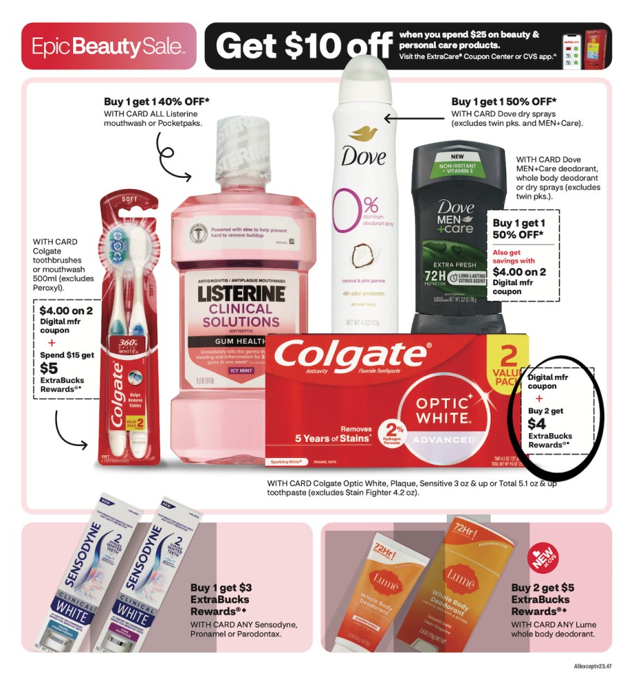 page from CVS ad