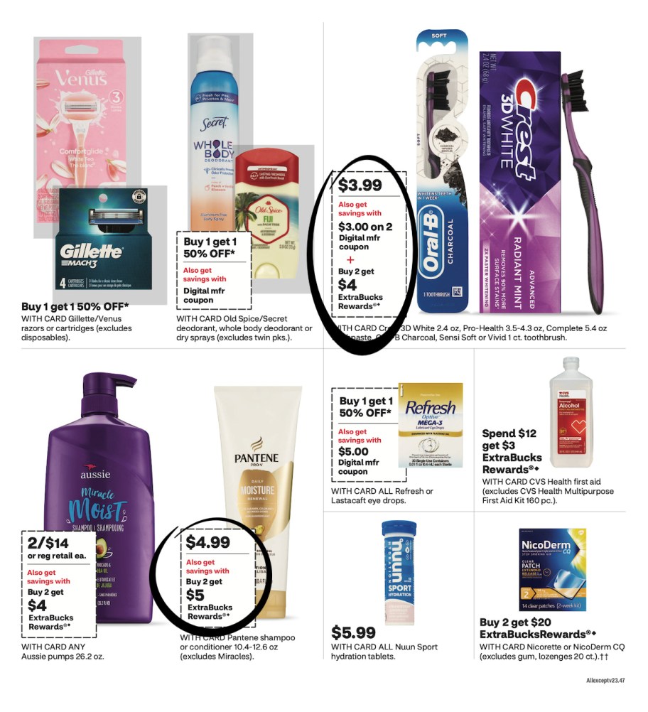 page from CVS ad