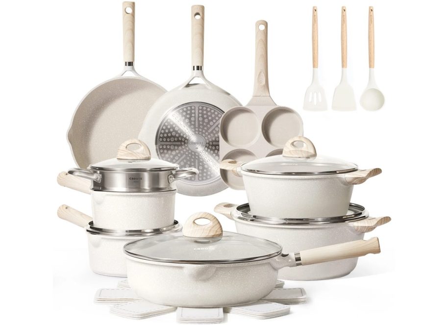 Carote Nonstick 21-Piece Pots and Pans Set