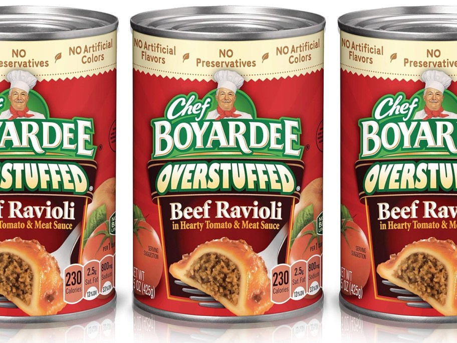 Chef Boyardee Overstuffed Beef Ravioli