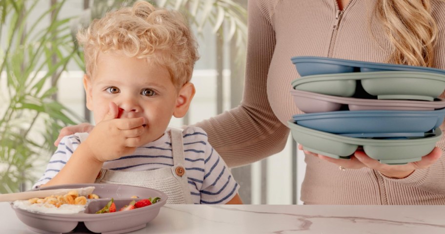 Silicone Suction Baby Plate 3-Pack Only $9.95 on Amazon | Enjoy Mess-Free Meals