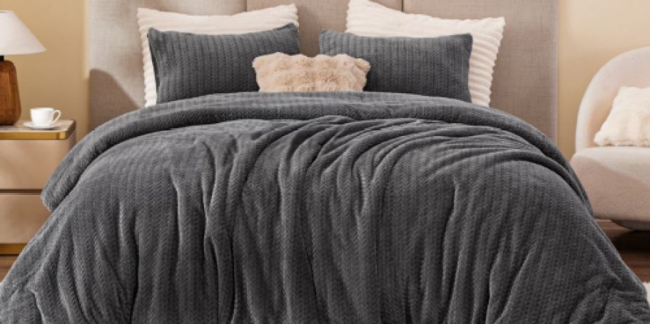 Fleece & Sherpa Comforters from $21.59 on Amazon