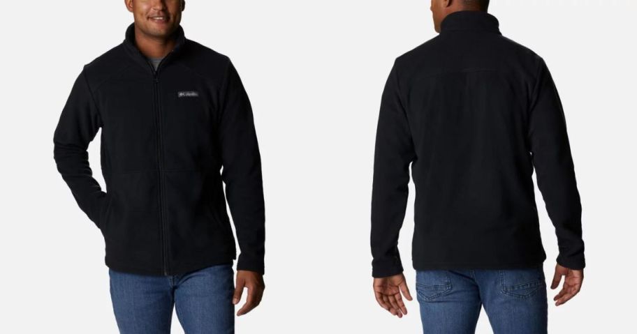 man wearing Columbia Men's Castle Dale Full Zip Fleece Jacket