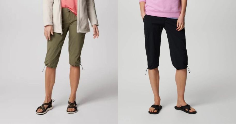 two women wearing Columbia Women's Saturday Trail II Knee Pants