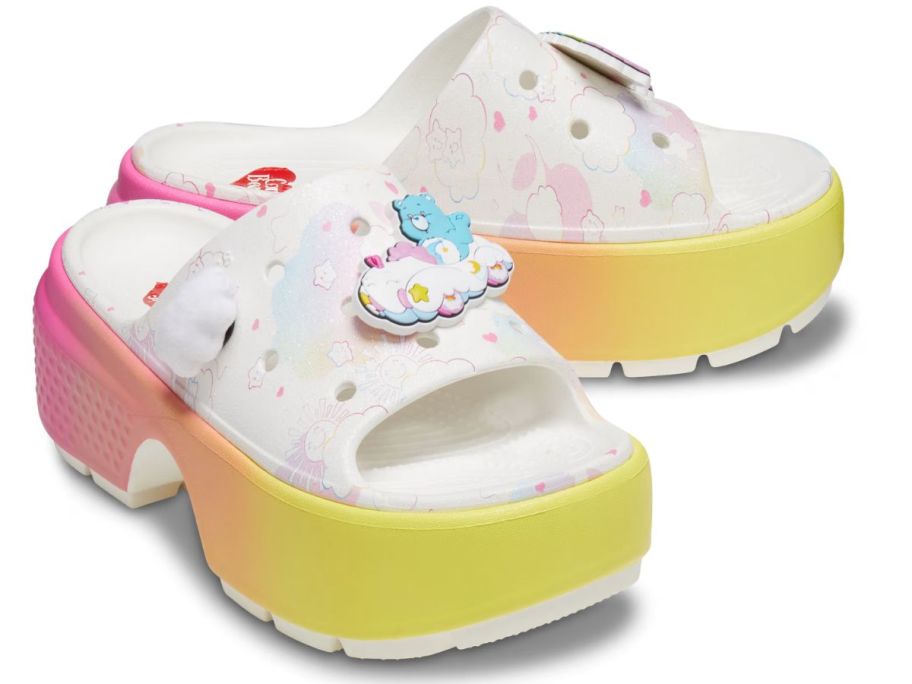 Crocs Care Bears Stomp Slide stock image