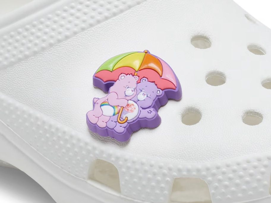 Crocs Care Bears Umbrella Jibbitz Charm on croc clog