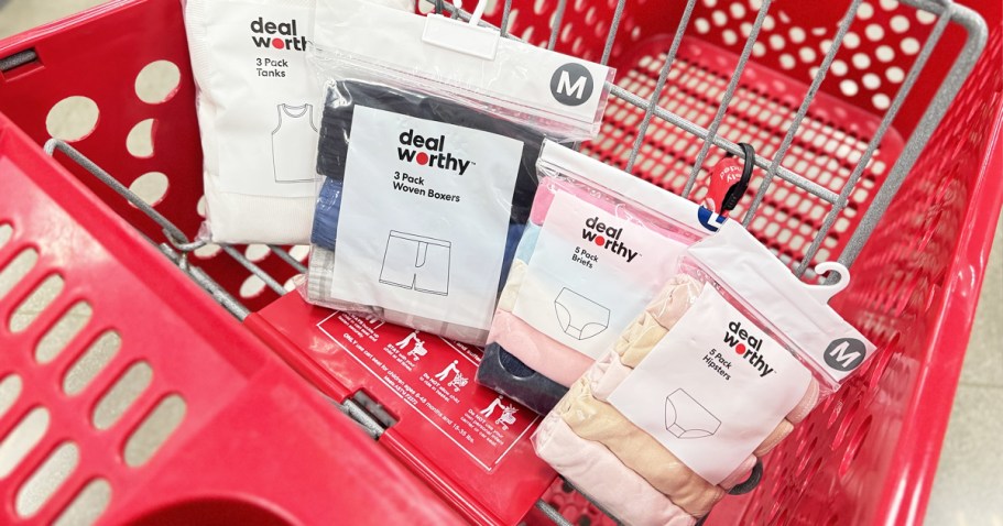 Dealworthy Underwear & Sock Multipacks Only $3.50 at Target (Practical Stocking Stuffers!)