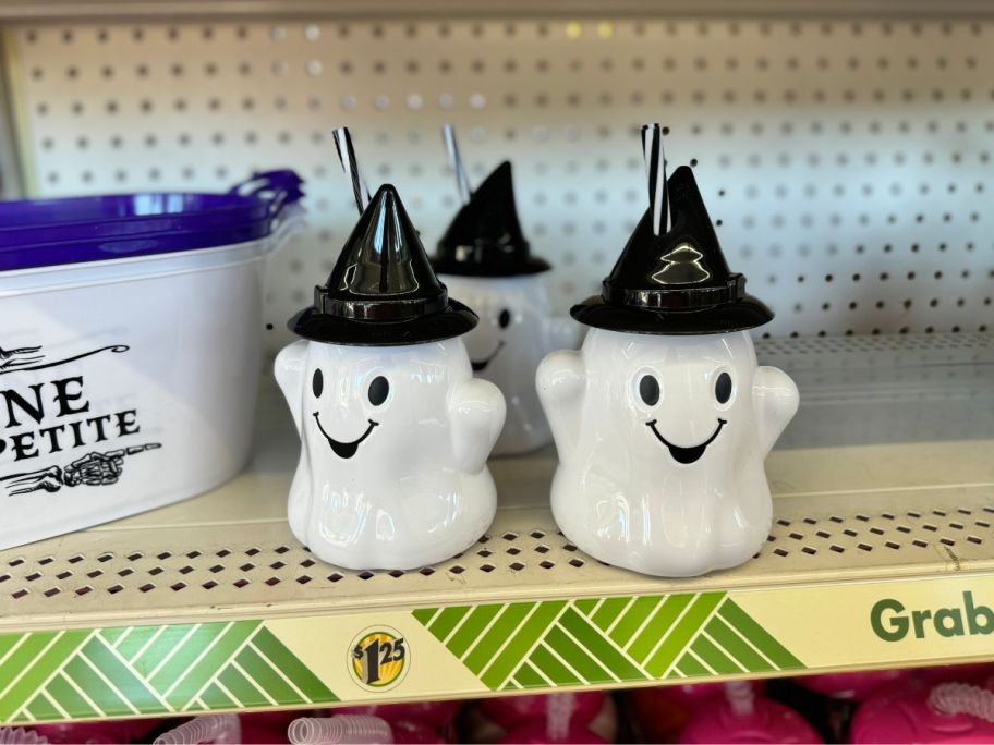 Dollar Tree porcelain Ghost tumbler