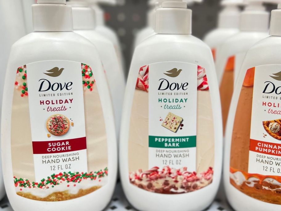 Dove holiday collection on display