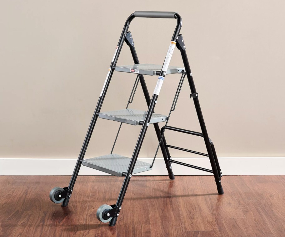 step ladder with wheels