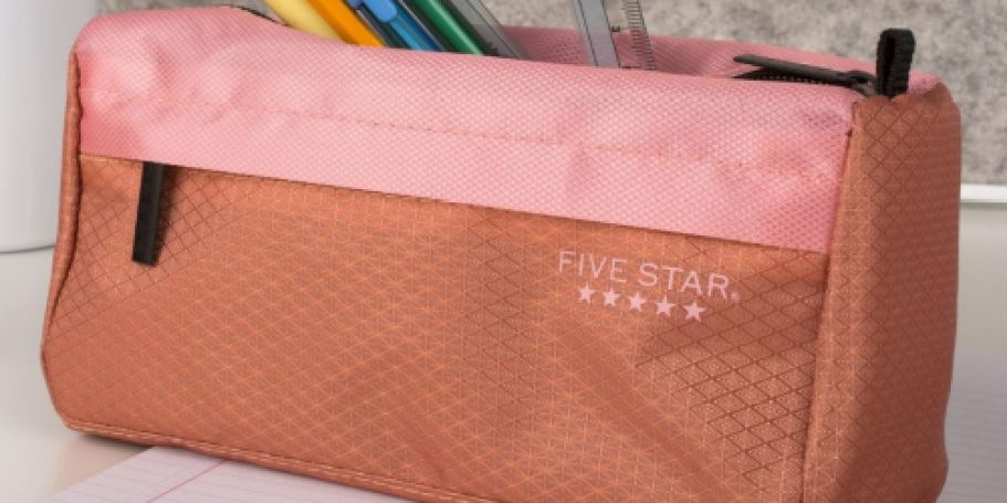 Five-Star Pencil Pouch in Pink Just $3.40 on Amazon (Reg. $12)
