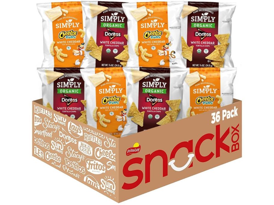 Stock image of a Frito Lay Simply Chips Variety pack