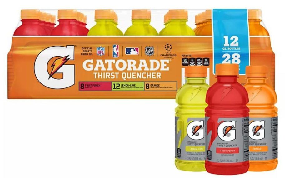 Gatorade Core Variety, Liberty & Select Zero 12 oz 24 Pack Stock Images
