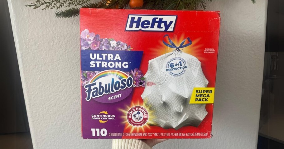 Hefty 13-Gallon Trash Bags 110-Count Only $10.84 Shipped on Amazon (Reg. $23)