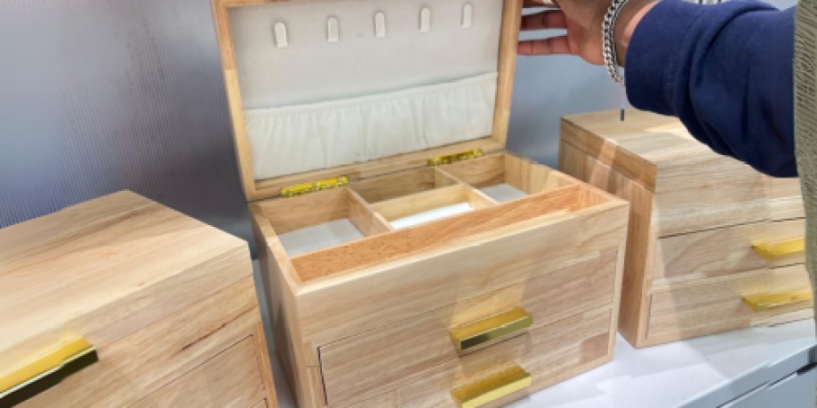 Get 30% Off Target Jewelry Organizers | Wood Jewelry Box Only $28 (Regularly $40)