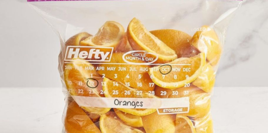 Hefty Slider Quart Calendar Bags 120-Count Only $13.56 Shipped on Amazon (Reg. $19)