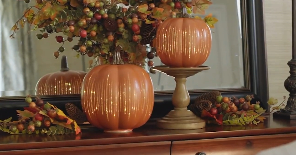 Illuminated Glass Pumpkins 2-Piece Set from $43.48 Shipped (Reg. $60)