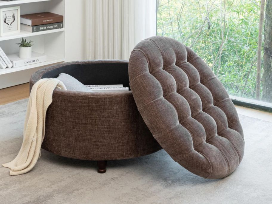 Kelly Clarkson Home Parker Upholstered Ottoman