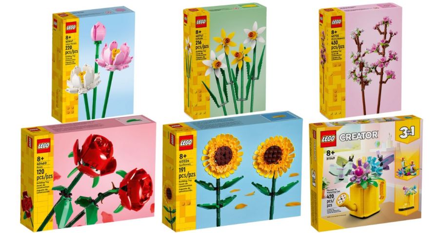 LEGO Botanical Bundle: 6 boxes of flower LEGO