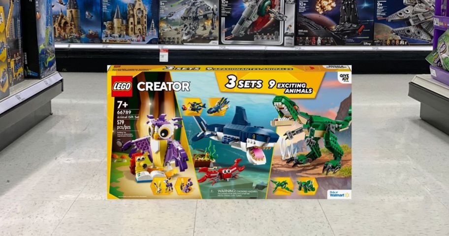 LEGO Creator Animal Gift Set in aisle in store