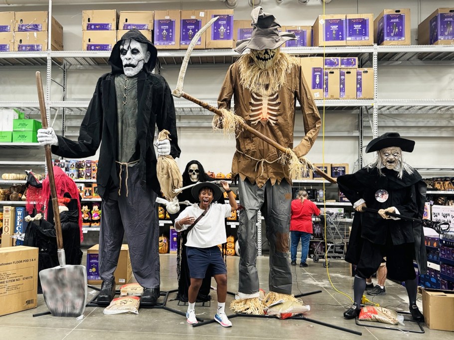 NEW Lowe’s Halloween Decorations | 12′ Animatronics, Disney Inflatables, Cute Throw Pillows, & More