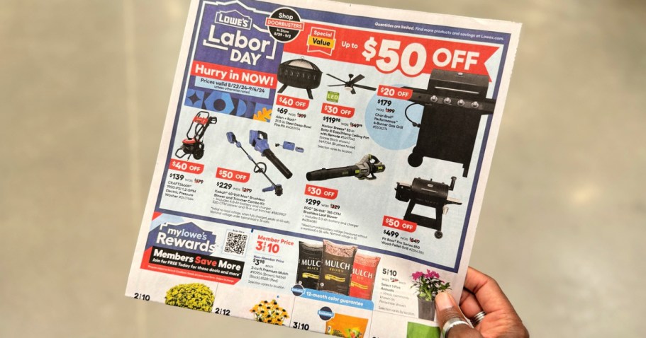 Lowe’s Labor Day Sale Ends Tonight | Save Big on Paint, Fall Plants, Tools & More