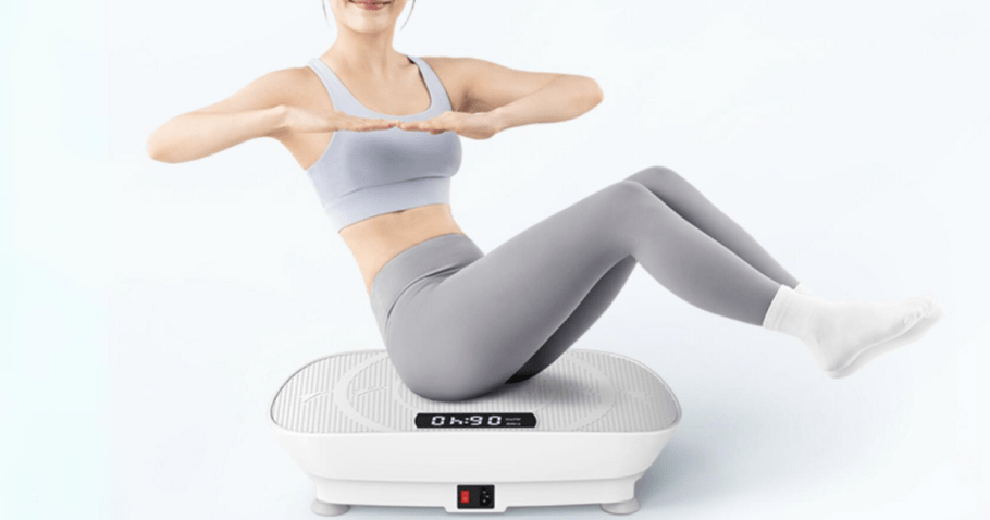 Vibration Plate Exercise Machine w/ Resistance Bands Only $84.99 Shipped on Amazon