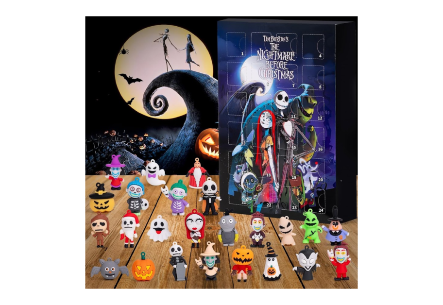 Nightmare before Christmas Halloween Countdown Calendar with figurines